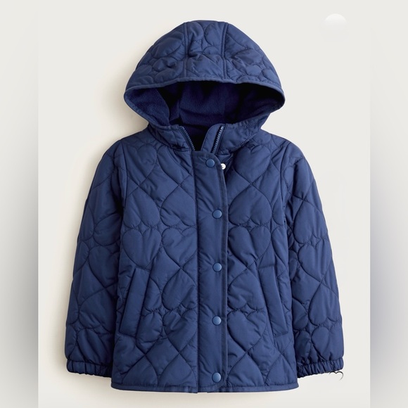 J. Crew Other - J. Crew Navy Quilted Hooded Puffer Jacket for Kids
